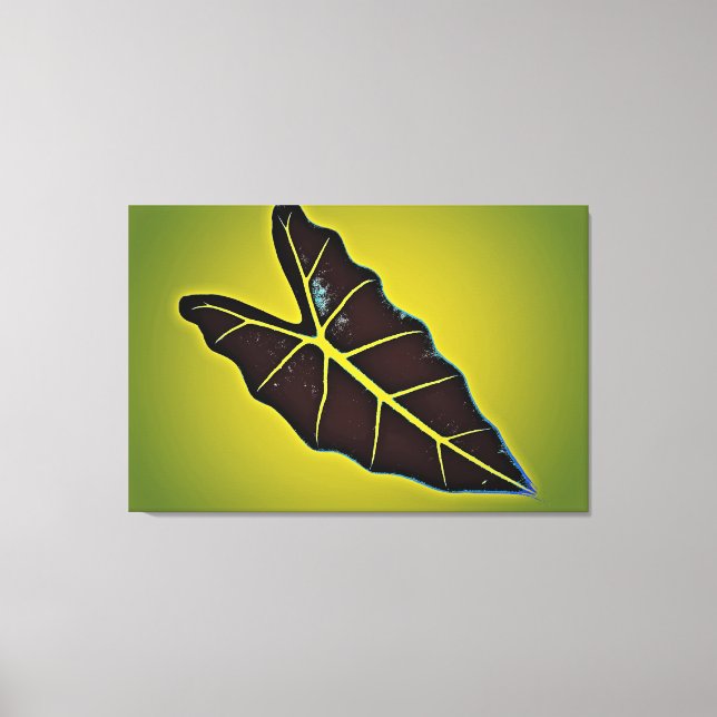 Toile Art Leaf Yellow Automne 4 (Recto)