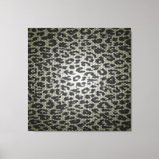 Toile Art léopard fourrure texture abstraite