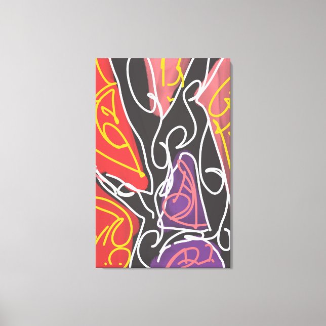 Toile Art Maori Cool par RRW  (Recto)