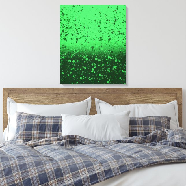 Toile Art minimaliste émeraude riche (Insitu(Chambre))