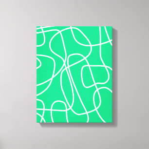 Toile Art moderne Abstrait en vert Artsy