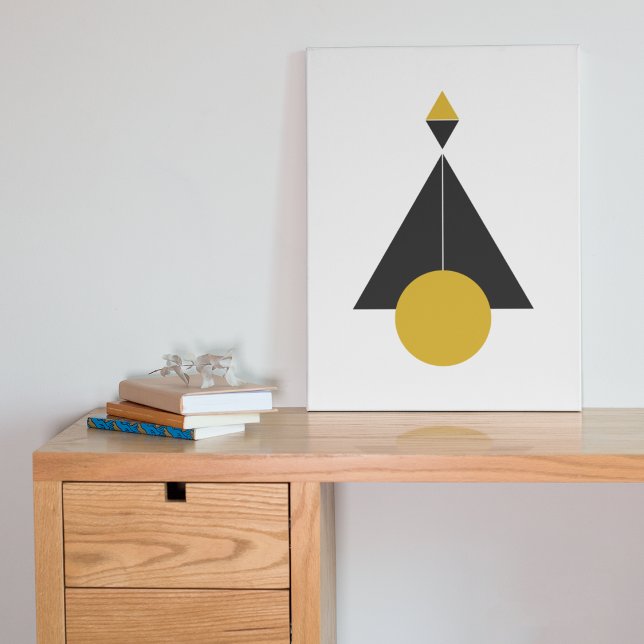 Toile Art Moderne Des Montagnes (Mountain Mid Century Modern)