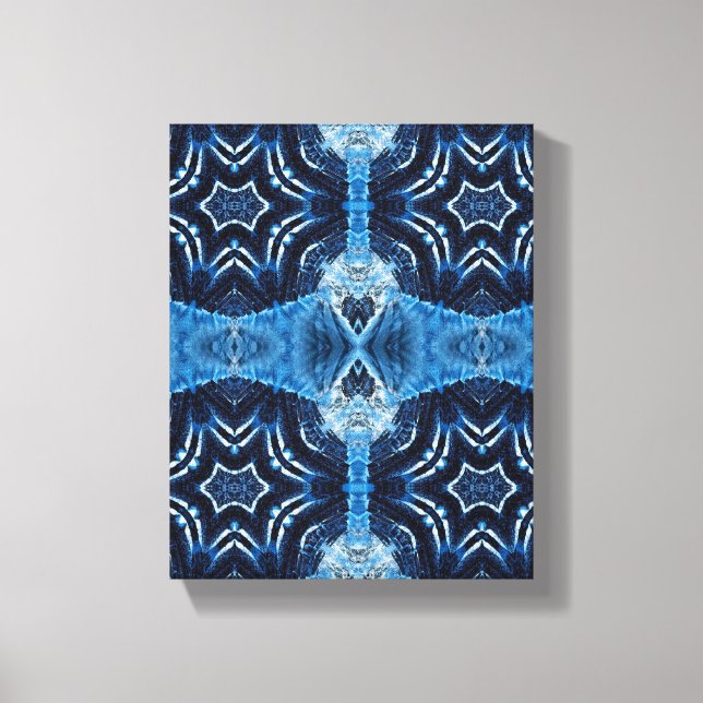 Toile Art moderne géométrique simple, OEuvre murale Blue (Recto)