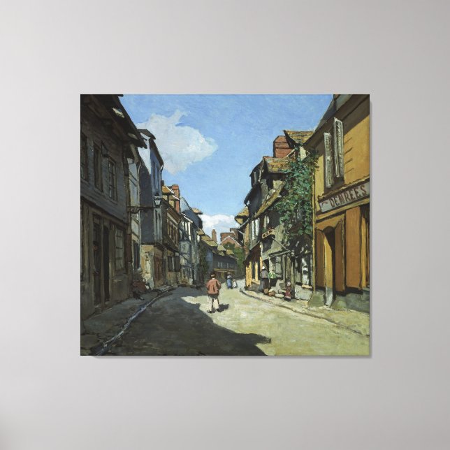Toile Art Monet Rue de la Bavole Honfleur (Recto)