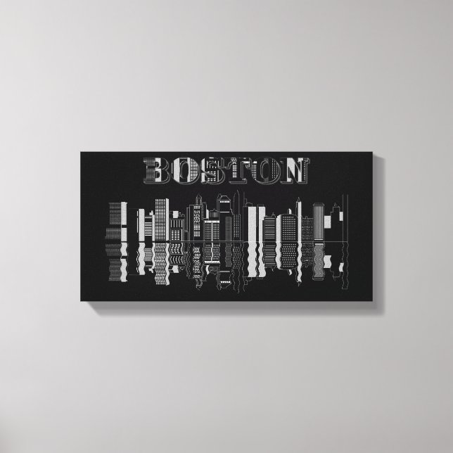 Toile Art mur de Boston (Recto)