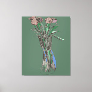 Toile Art Mur Triptyque ImparfaitFleurs encore en fleurs