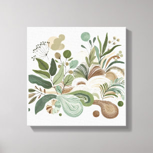 Toile Art naturel Plante Abstrait - Jardin