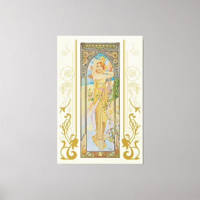 Toile Art Nouveau Alphonse Mucha La luminosité du jour (Recto)