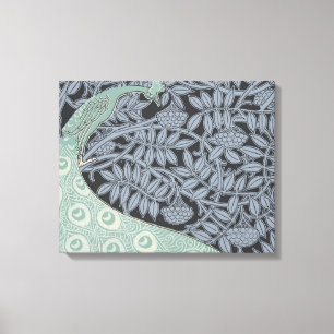 Toile Art Nouveau Peacock Classic Vintage Bird