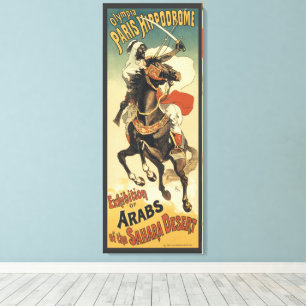 Toile Art Nouveau vintage, Arabes du désert du Sahara