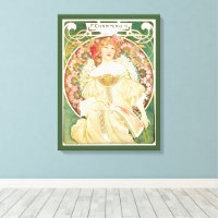 Art Nouveau vintage, Champenois par Alphonse Mucha