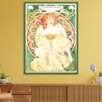 Art Nouveau vintage, Champenois par Alphonse Mucha