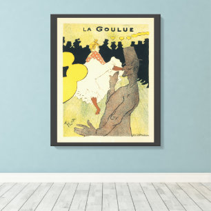 Toile Art Nouveau vintage, La Goulue par Toulouse Lautre