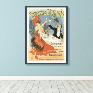 Toile Art Nouveau vintage, Restaurant Taverne Olympia