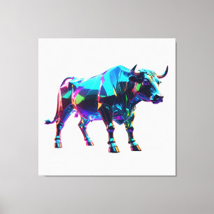 Toile Art numérique à bille en verre coloré - Vibrant Ne