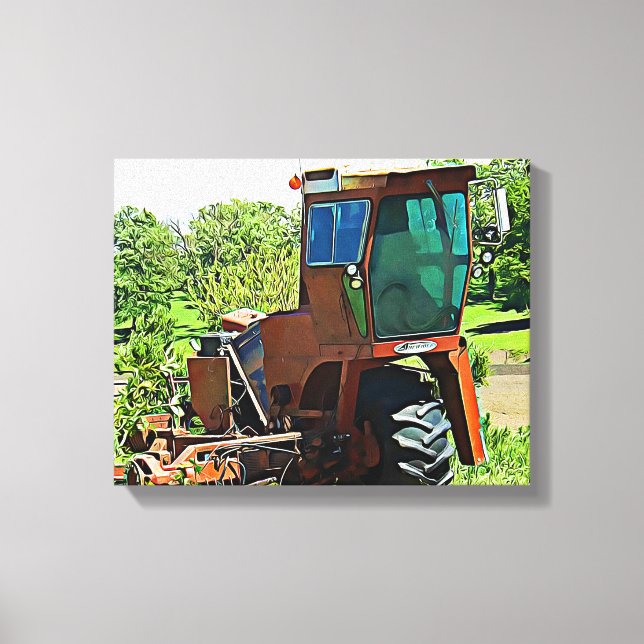 Toile Art numérique Moyen-Ouest Tractor Canvas (Recto)