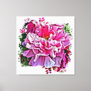 Toile *~* Art Peony rose Peony Peinture Artistique AR1