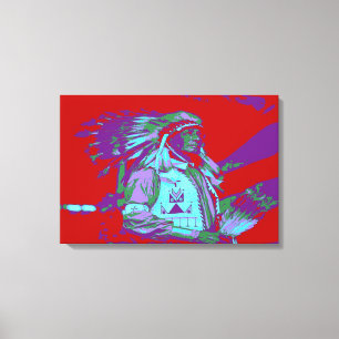 Toile Art Pop Amérindien