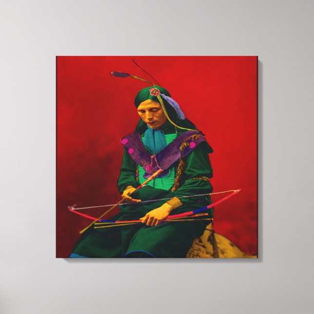 Toile Art Pop Amérindien Cherokee (Recto)