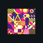 Toile Art pop, formes géométriques colorées.<br><div class="desc">Motif transparent de Pop et de Forme géométrique Abstraite colorée. Carrelage Décor Papier peint Embrassez la pop et la couleur avec des formes géométriques abstraites. Ajoutez une pop de couleur avec un motif géométrique dynamique et abstrait. motif, dynamique, bloc, pop, fleur, illustration, cool, abstrait, amusant, géométrique, texture, géométrie, continu, tendance,...</div>