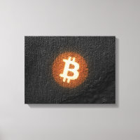 Art Résilient Bitcoin (Sur Mur Noir HD)