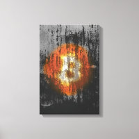 Art Résilient Bitcoin (Sur Mur Noir HD)