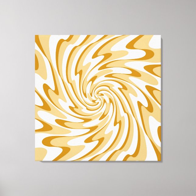 Toile Art Retro Waves Swirl Abstrait (Recto)