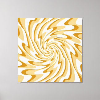 Toile Art Retro Waves Swirl Abstrait