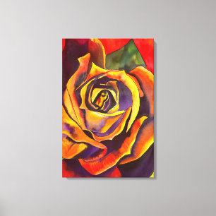 Toile Art Rose d'or
