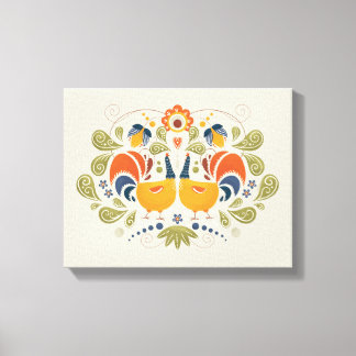 Toile Art simple slave Folk Rooster