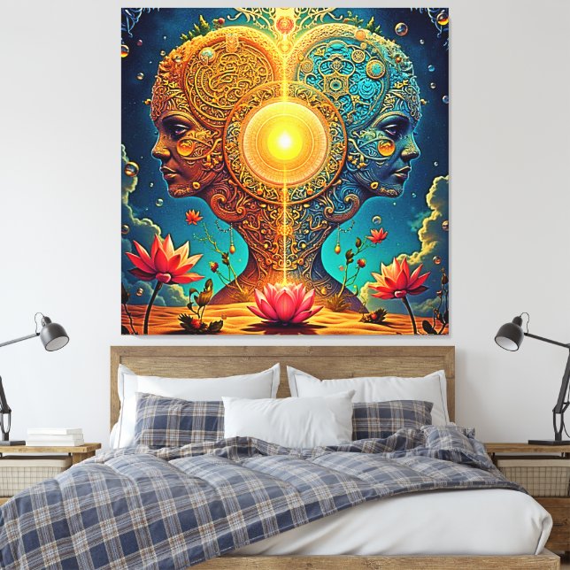Toile Art spirituel éveil (Insitu(Chambre))