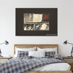 Toile Art Texturé Abstrait Neutre Moderne