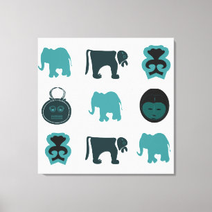 Toile art tribal africain Abstrait