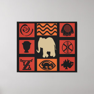 Toile art tribal africain Abstrait