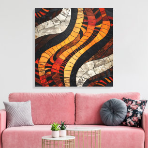 Toile Art Tribal Motif Africain