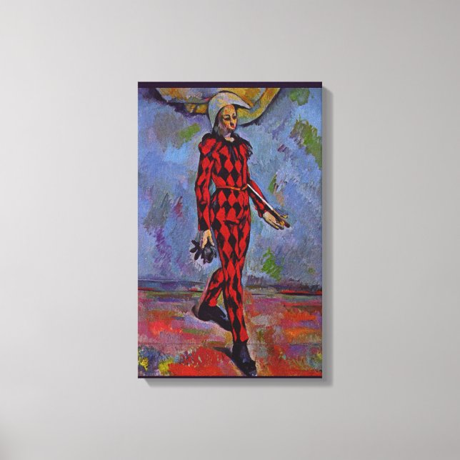 Toile Art vintage - Arlequin de Paul Cezanne (Recto)