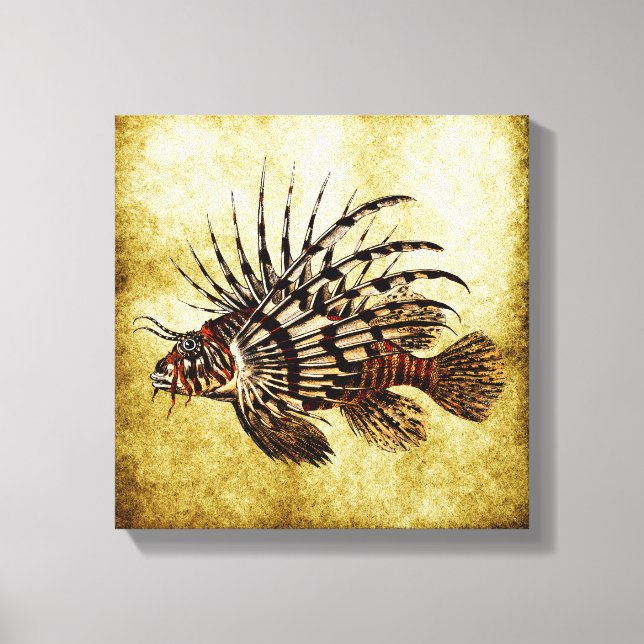 Toile Art vintage de la lonfish Imprimer no 2A (Recto)