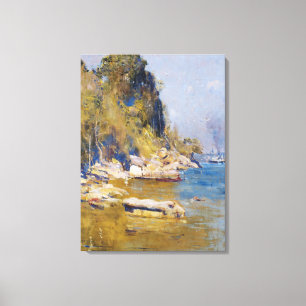Toile Arthur Streeton - De mon camp (Sirius Cove)