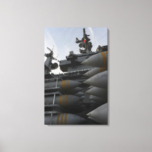 Toile Artillerie empilée prête à être chargé