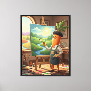Toile Artiste Carotte Fantaisiste