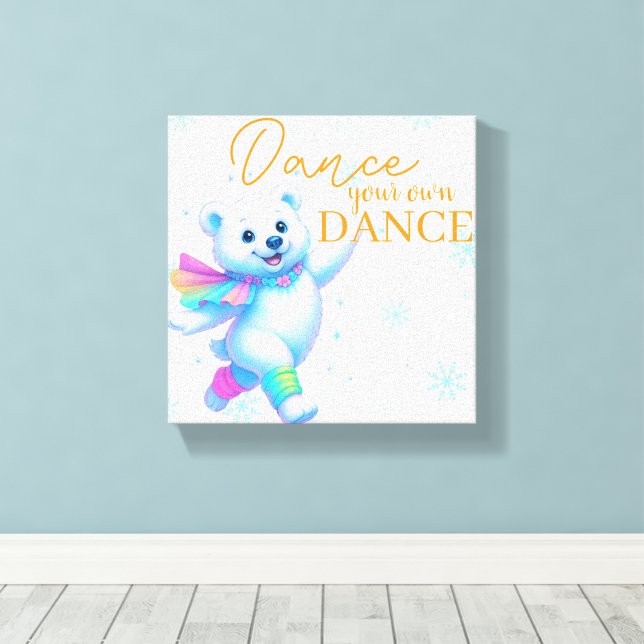 Toile Artistique Danse ta Propre Danse (Insitu (Plancher de Bois))