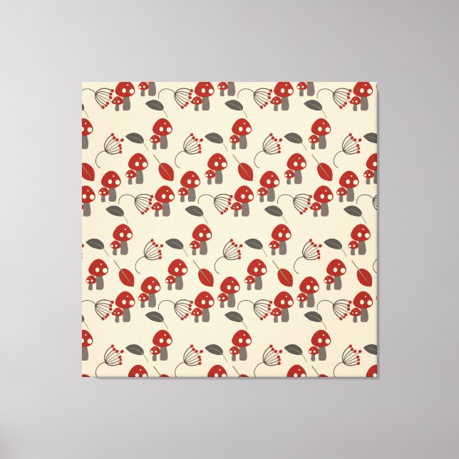 Toile artistique décorative de cuisine champignon  (Recto)