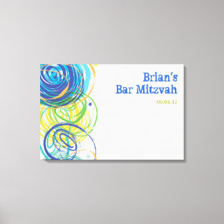 Toile ARTSY FARTSY Bar Bat mitzvah Panneau d'ouverture d
