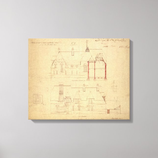 Toile Ascenseurs pour The Red House, Bexley Heath (stylo (Recto)