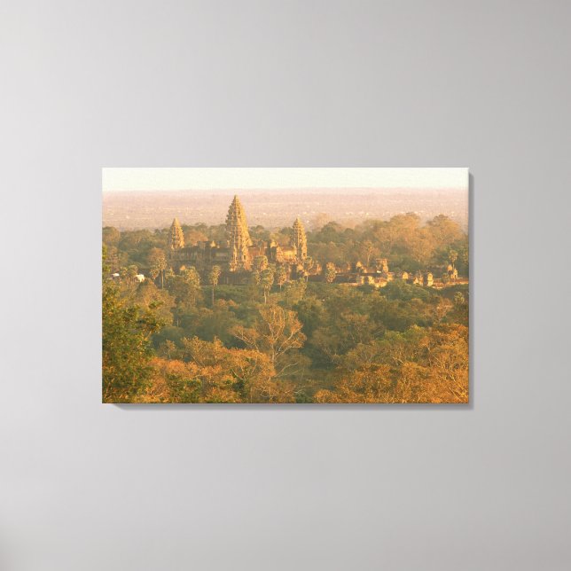 Toile Asie, Cambodge, Siem Reap. Angkor Wat. (Recto)