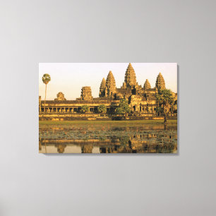 Toile Asie, Cambodge, Siem Reap. Angkor Wat.