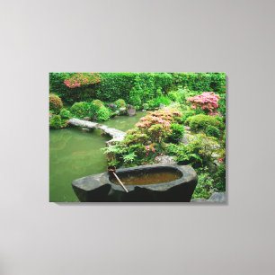 Toile Asie, Japon, Kyoto. Jardin Zen