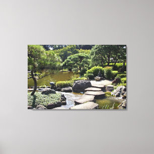 Toile Asie, Japon, Tokyo. Le jardin japonais au