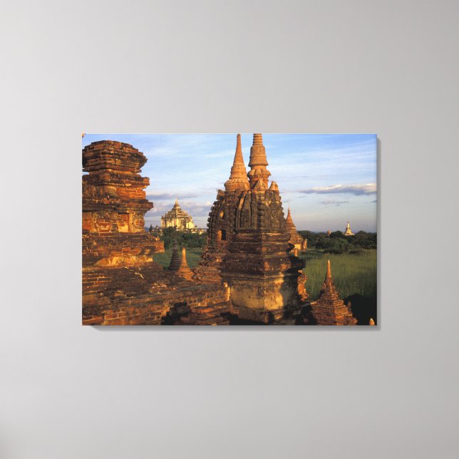 Toile Asie, Myanmar, Bagan. Anciens temples et (Recto)