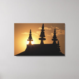 Toile Asie, Népal, Katmandou. Bouddhanath Stupa.